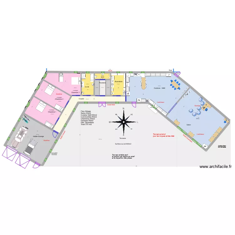 Maison  soleil 202. Plan de 