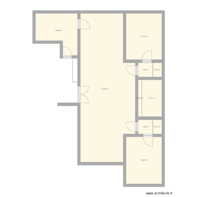 Appartement Croix. Plan de 0 pièce et 0 m2