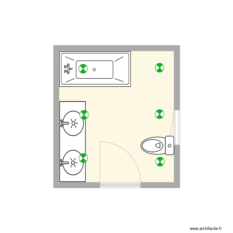 Douche parent Nkombo 1. Plan de 0 pièce et 0 m2 Douche parent Nkombo 1. Plan de 0 pièce et 0 m2