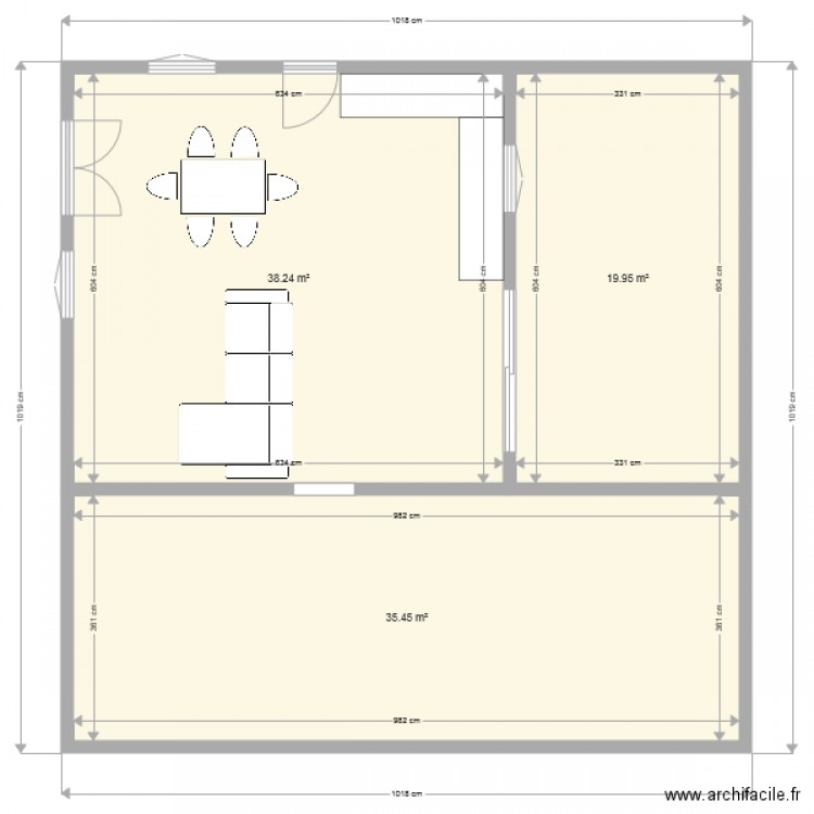 m25. Plan de 0 pièce et 0 m2