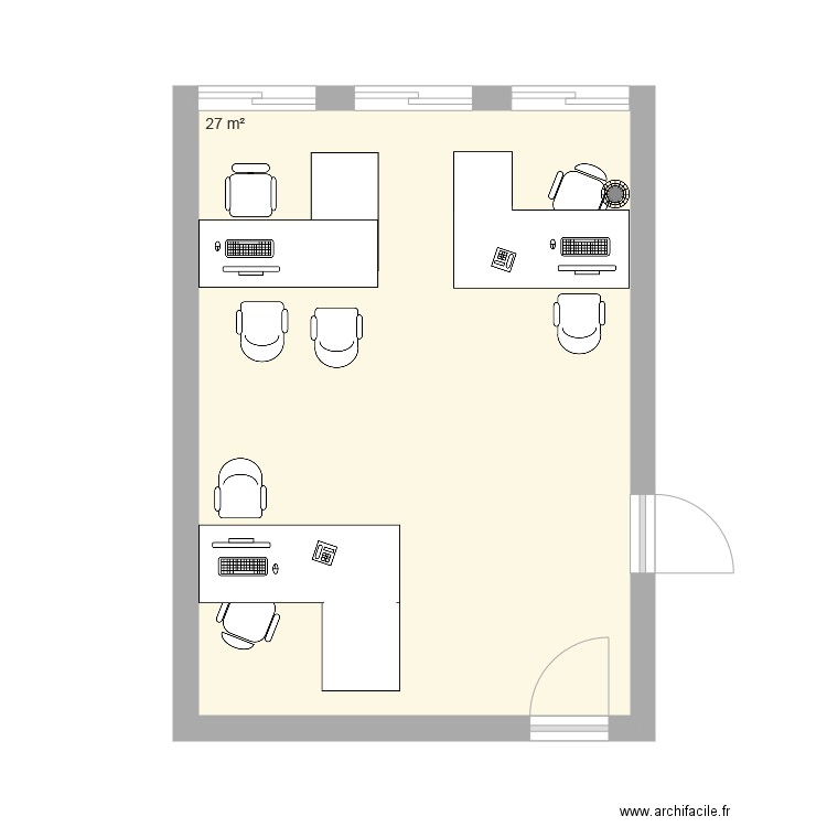 bureau gestionnaire actuel . Plan de 0 pièce et 0 m2