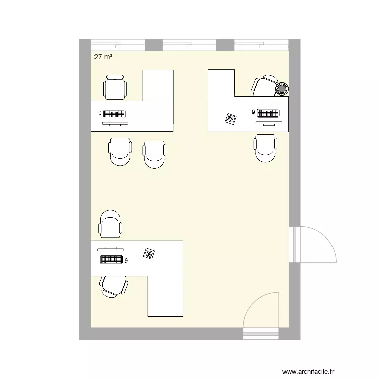 bureau gestionnaire actuel . Plan de bureau gestionnaire actuel . Plan de