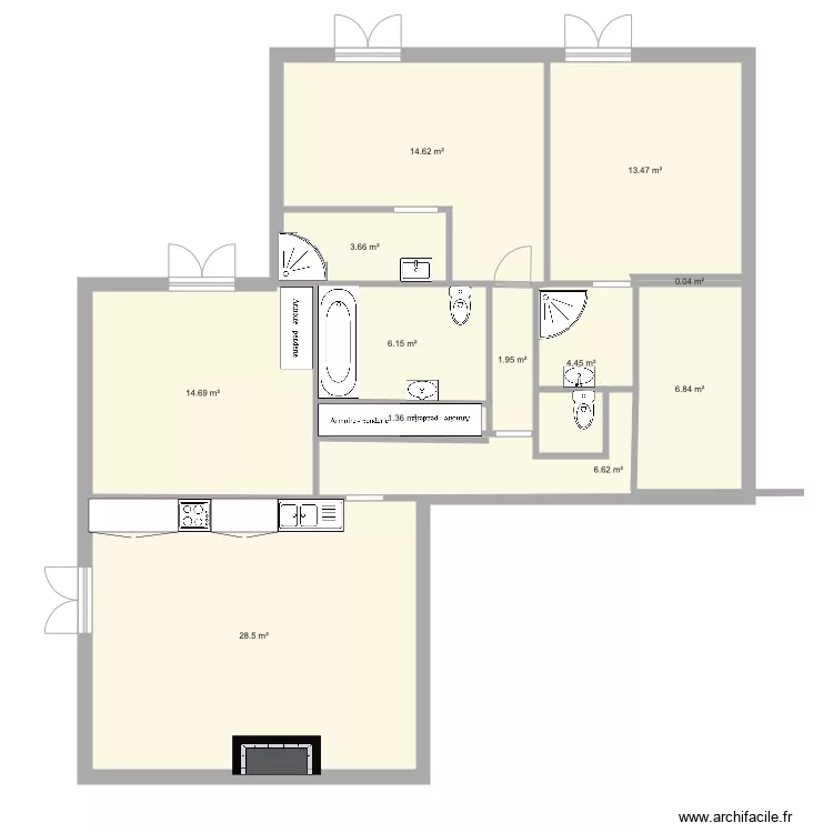 Plan zonz resto. Plan de 