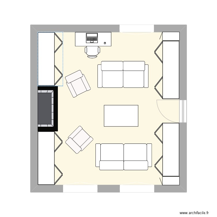 Bibliotheque. Plan de 0 pièce et 0 m2