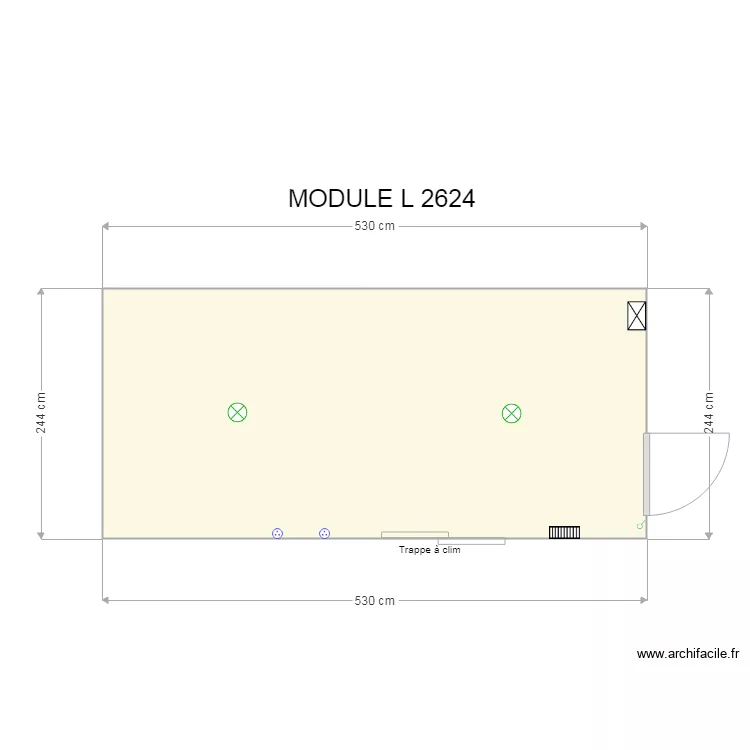 Module L 2624. Plan de 