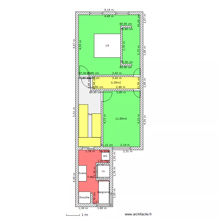 1er étage projet. Plan de 1er étage projet. Plan de