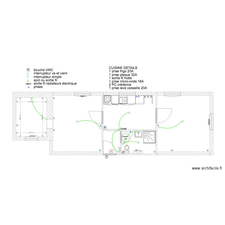 Villeurbanne LOG5 electricité. Plan de 0 pièce et 0 m2