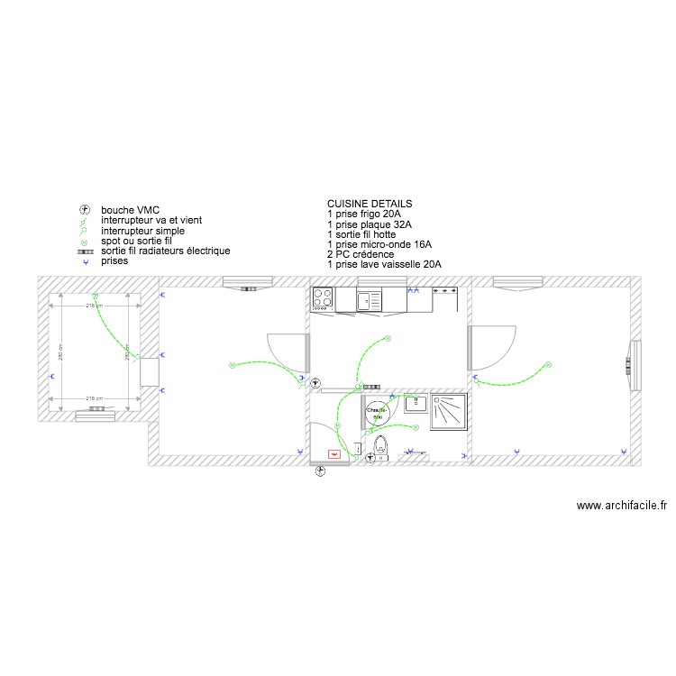 Villeurbanne LOG5 electricité. Plan de 0 pièce et 0 m2