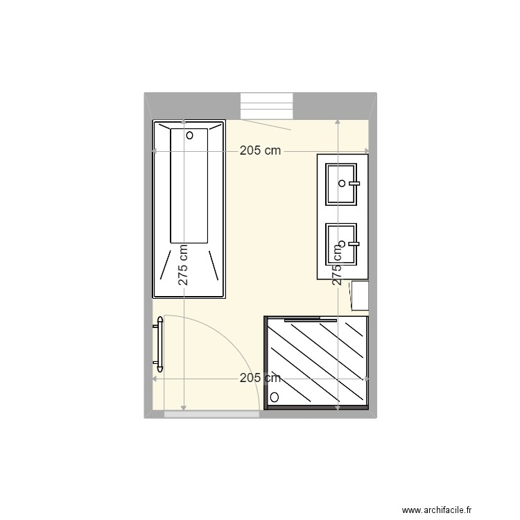 PLX_SDB. Plan de 0 pièce et 0 m2