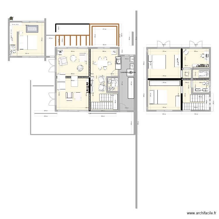 com mais suites. Plan de 11 pièces et 113 m2