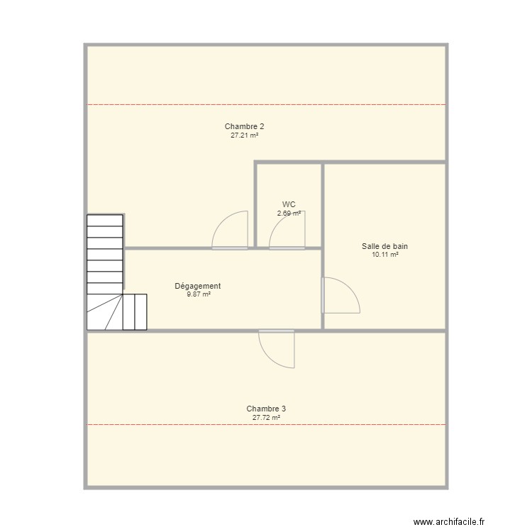 Projet Céline 1 étage. Plan de 0 pièce et 0 m2