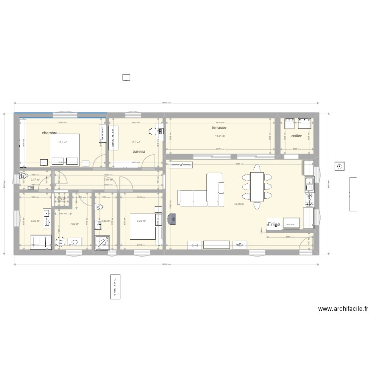 maison 2022 7 version modifiee. Plan de 12 pièces et 134 m2