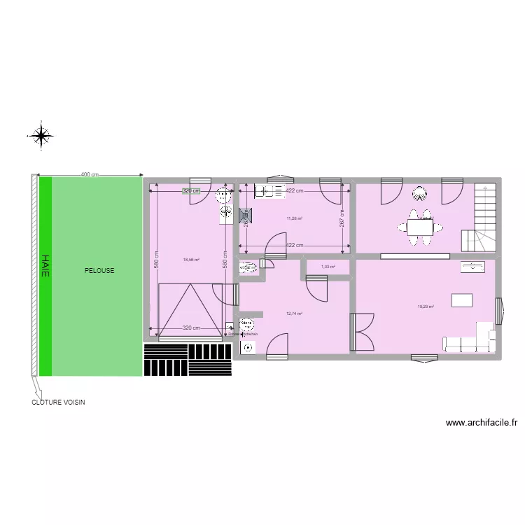 SEMEAC PLAN GARAGE AVANT TRAVAUX. Plan de 