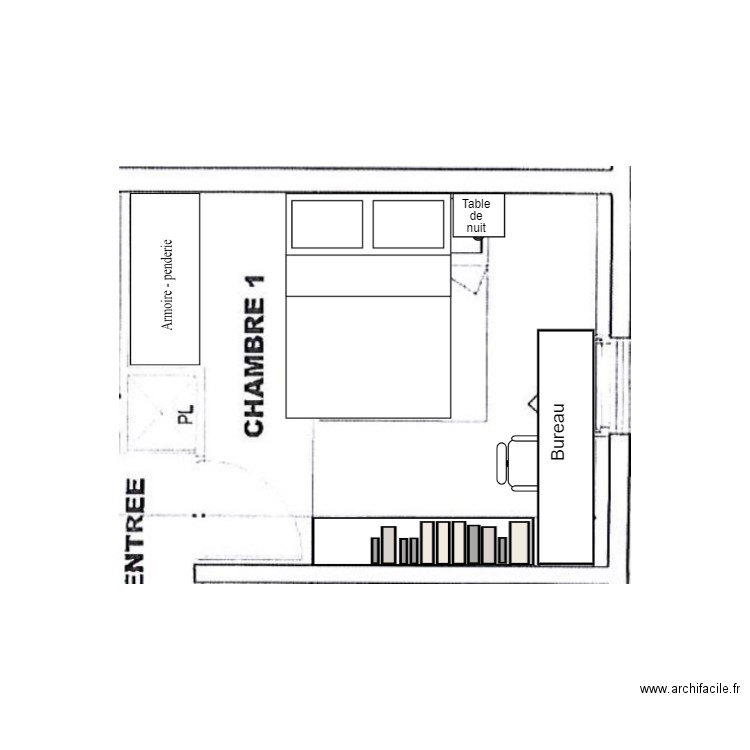 Gilarderie-Chambre-petite. Plan de 0 pièce et 0 m2