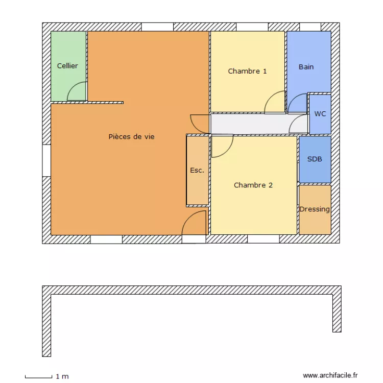 ELODIE 3bis CA. Plan de 