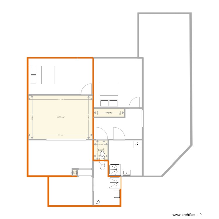 projet aménagement 222222. Plan de 0 pièce et 0 m2