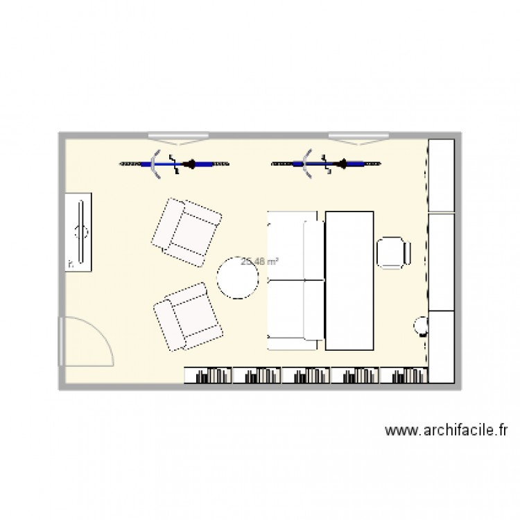 bureau. Plan de 0 pièce et 0 m2