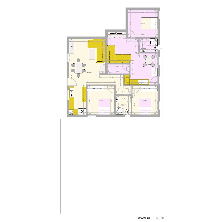 extension bas def ChV. Plan de 0 pièce et 0 m2