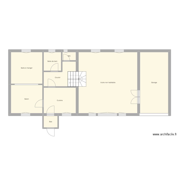 Croquis GROSS maison arrière. Plan de 0 pièce et 0 m2
