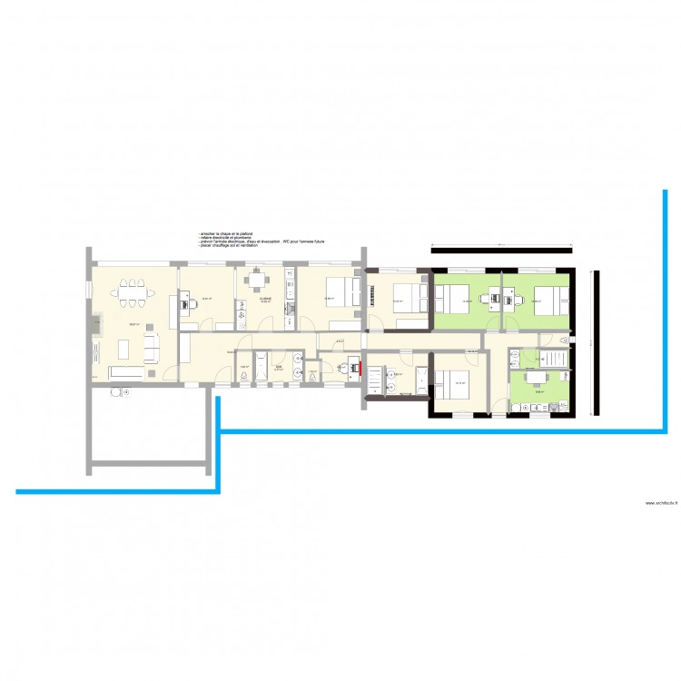 VEDRIN  80m2. Plan de 0 pièce et 0 m2