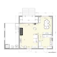 partie ancienne meubl&eacute;e avec garage