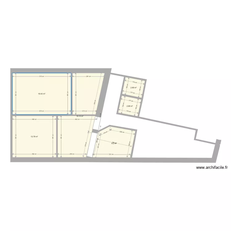 Grenier cabinet medical. Plan de 