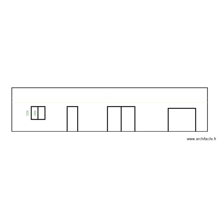 plan de facade nordouest. Plan de 0 pièce et 0 m2