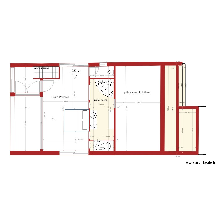 plan projet Suite  Levy. Plan de 0 pièce et 0 m2