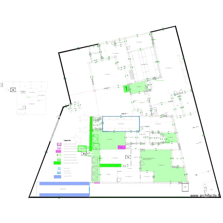 Laboratoire ODP 2021 AYMAN3. Plan de 63 pièces et 3304 m2