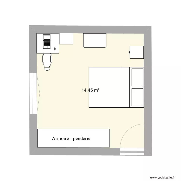 CHAMBRE 1. Plan de 