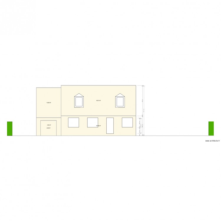 Alain terrain plan de coupe. Plan de 0 pièce et 0 m2