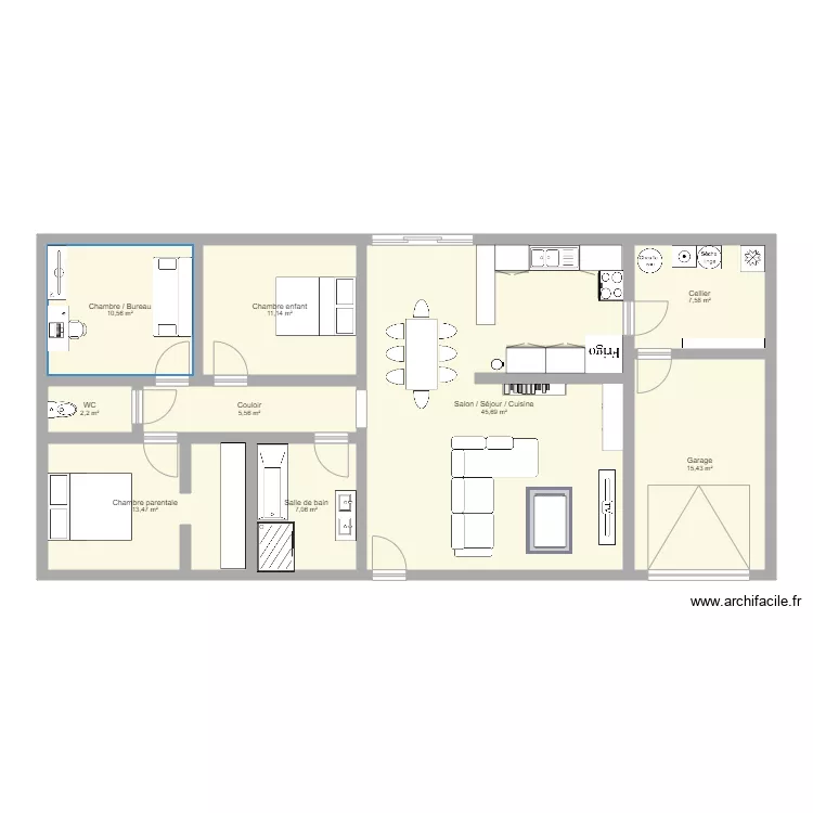 Maison Surimeau. Plan de 