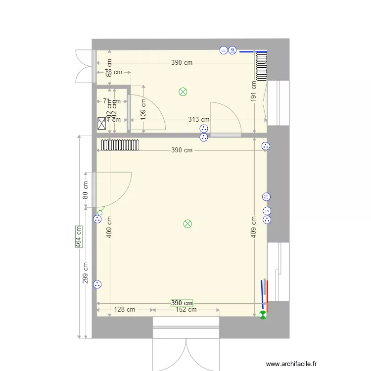 cuisine coulmiers. Plan de 