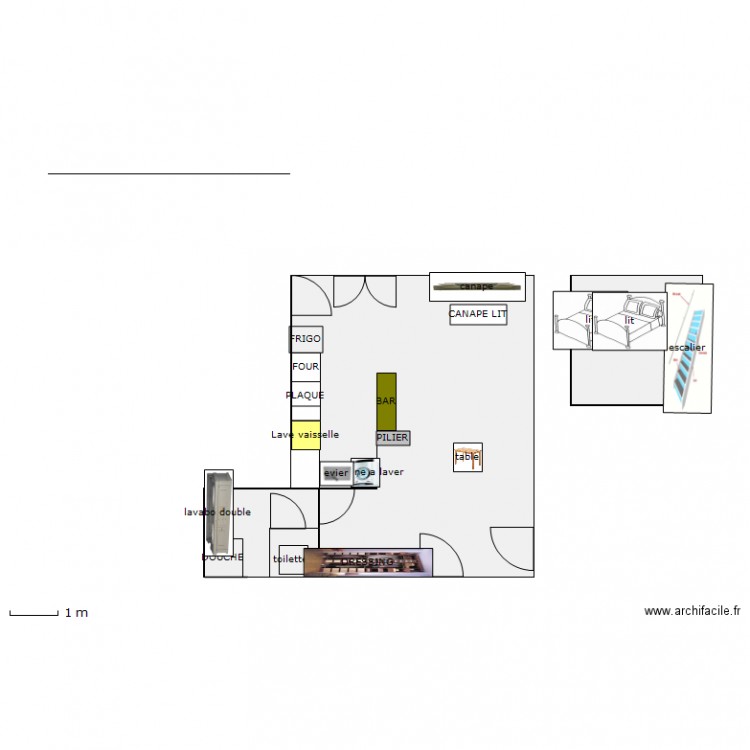 GITE. Plan de 0 pièce et 0 m2