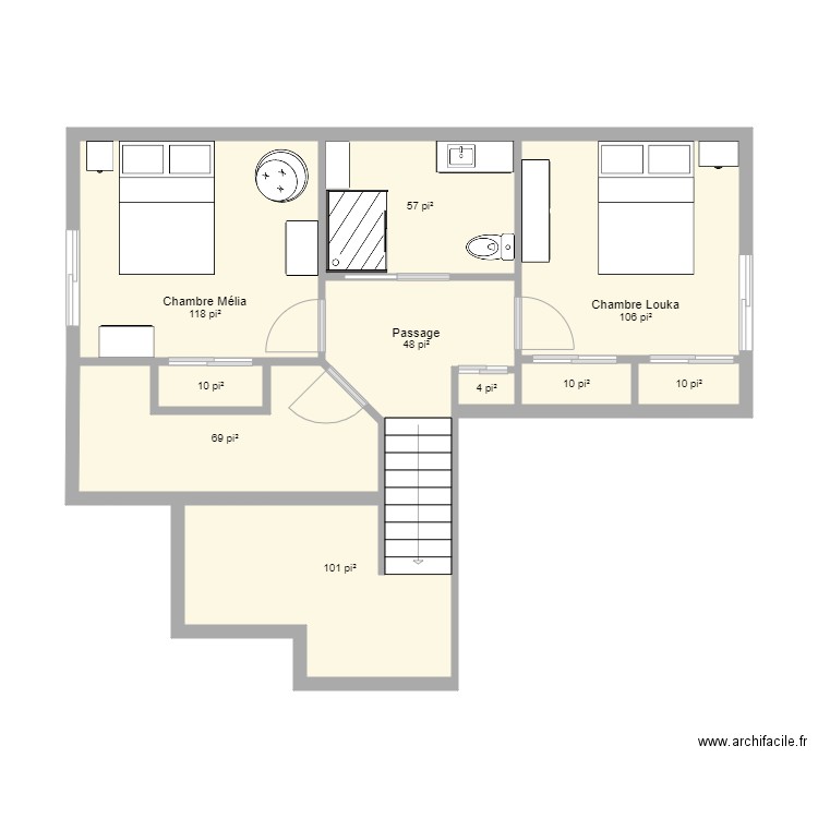 Sous sol Madrigal mai 2021 version 3. Plan de 0 pièce et 0 m2