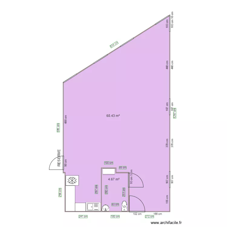 SCI HOLUSA AVANT TRAVAUX. Plan de 
