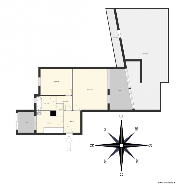 Plan F2 Santa Lina . Plan de 0 pièce et 0 m2