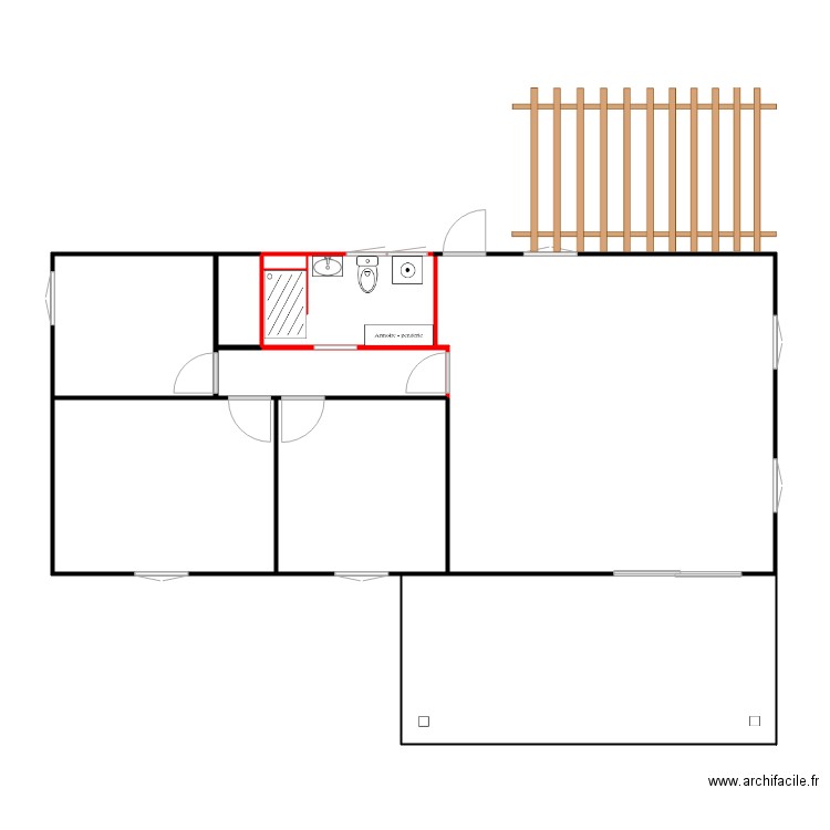 KATIVINECA SDB. Plan de 0 pièce et 0 m2