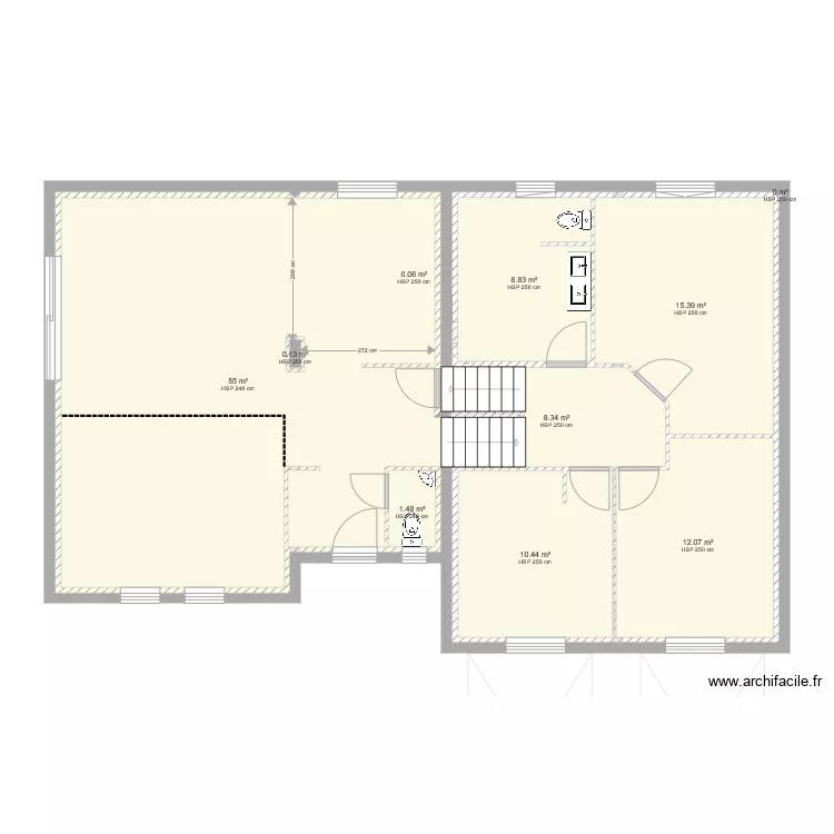 VS et Garage. Plan de 