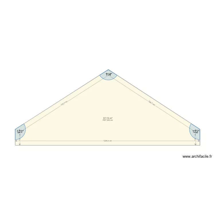 PIGNON GAUCHE ENTREE. Plan de 