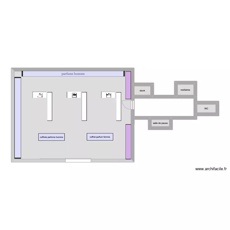 marionnaud . Plan de 