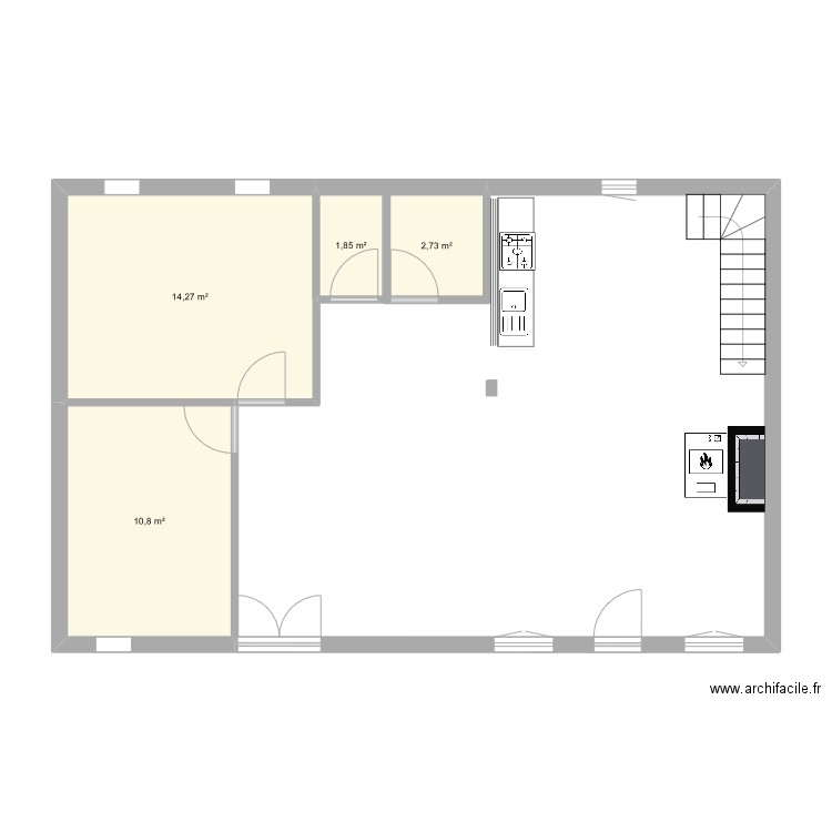 rez dz chaussée lagod. Plan de 0 pièce et 0 m2
