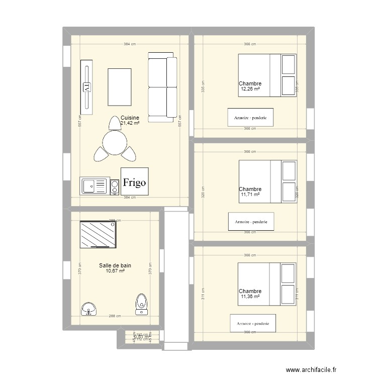 Appartement 3. Plan de 0 pièce et 0 m2