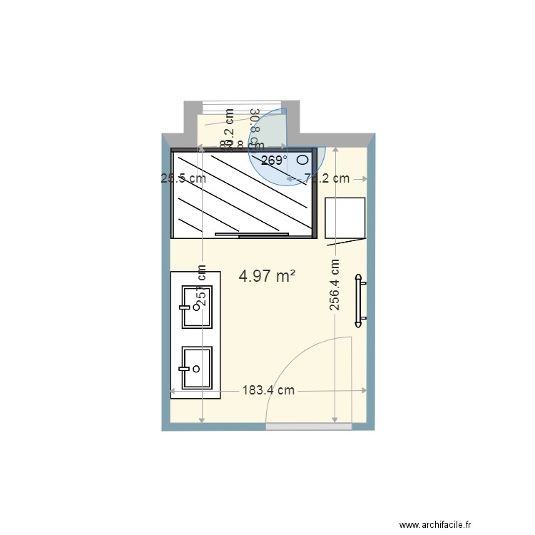 01 Salle de Bain Haut LE TREPORT. Plan de 0 pièce et 0 m2