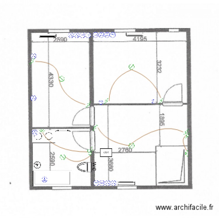 DURANTEL ETAGE ELECTRICITE 2. Plan de 0 pièce et 0 m2