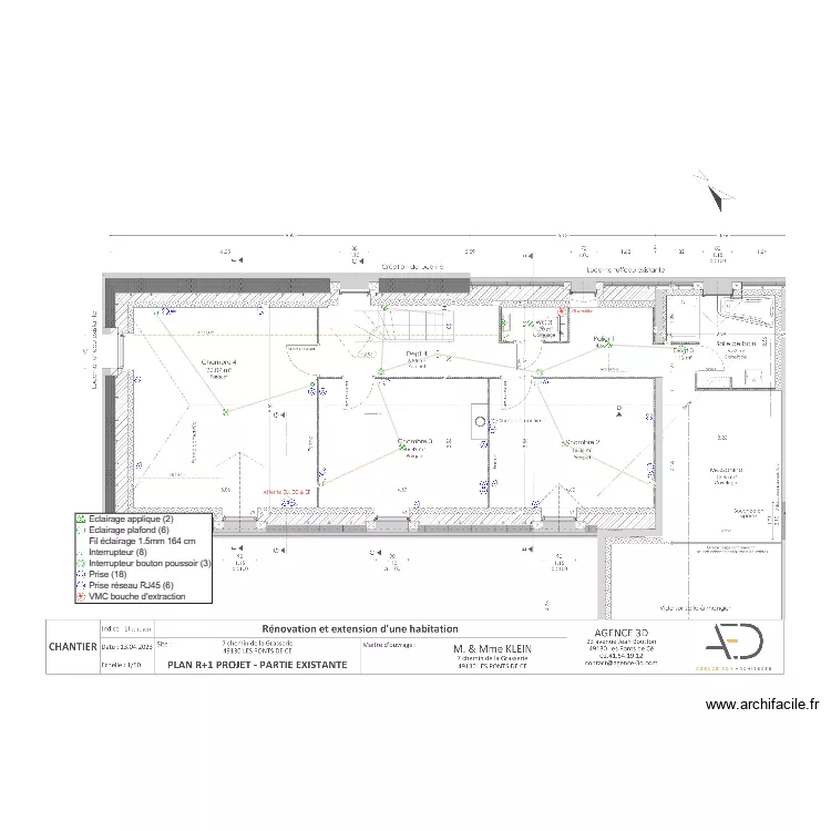 Plan Klein E R+1 01 011123. Plan de 