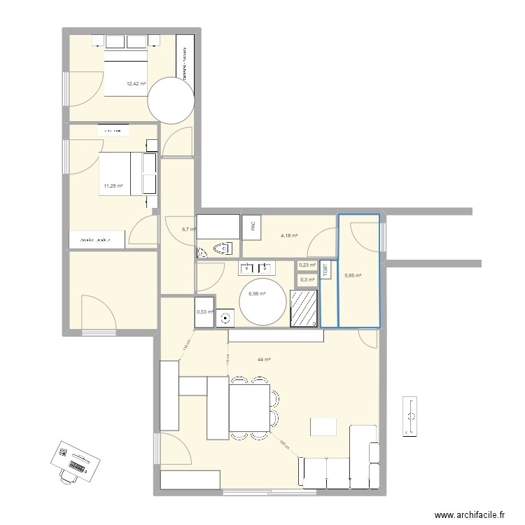 LIGNE BLEUE 41. Plan de 0 pièce et 0 m2