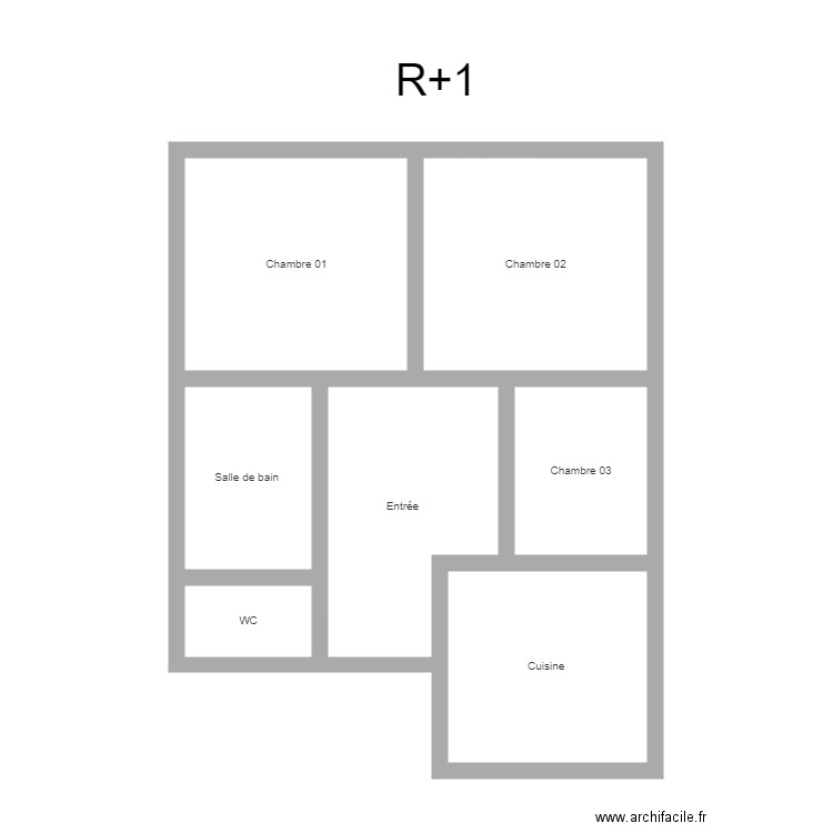 350600907. Plan de 7 pièces et 60 m2