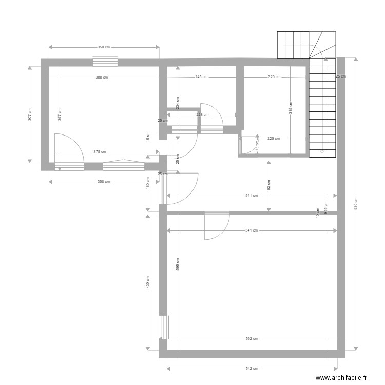 roche rdc initial. Plan de 0 pièce et 0 m2