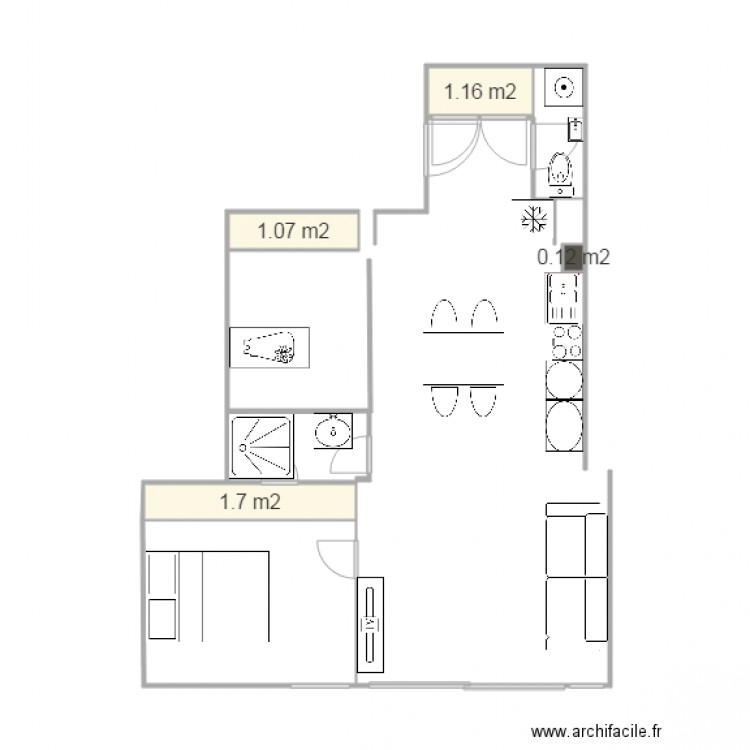 20150828 wc entrée et salon veranda comments SN et hortense. Plan de 0 pièce et 0 m2